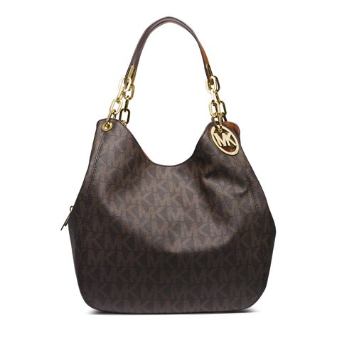 michael kors fulton large logo shoulder tote